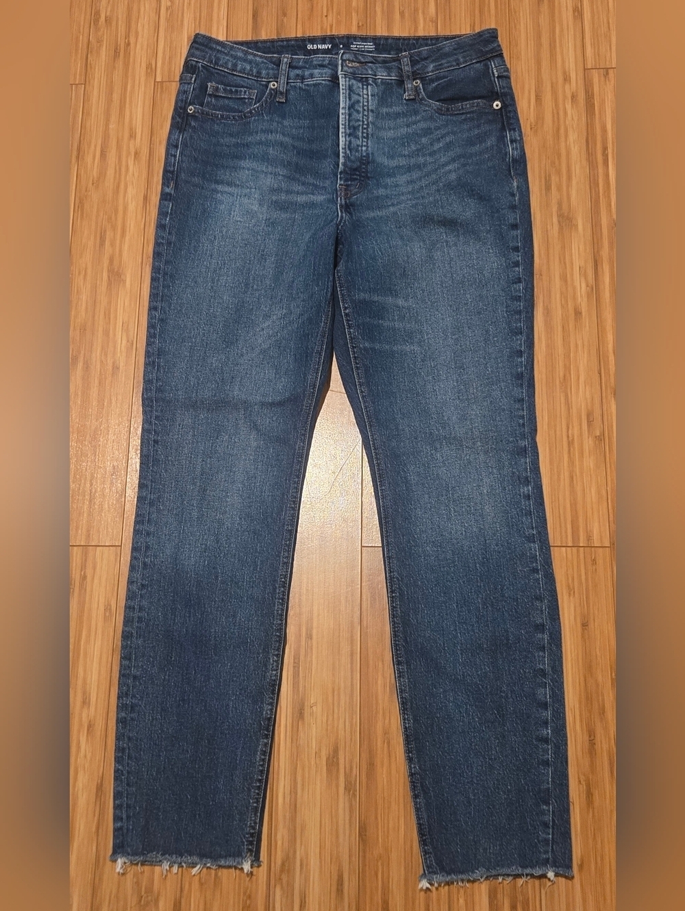 Old Navy Dark Blue High Waist Jeans